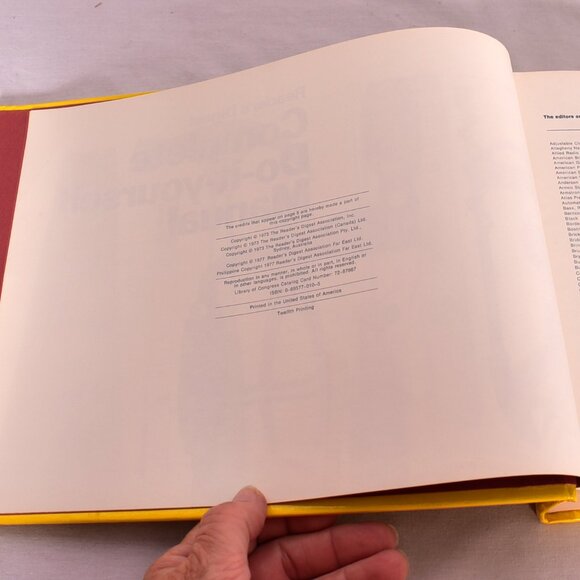 Complete Do-It-Yourself Manual Hardcover Reader's Digest - Picture 7 of 7